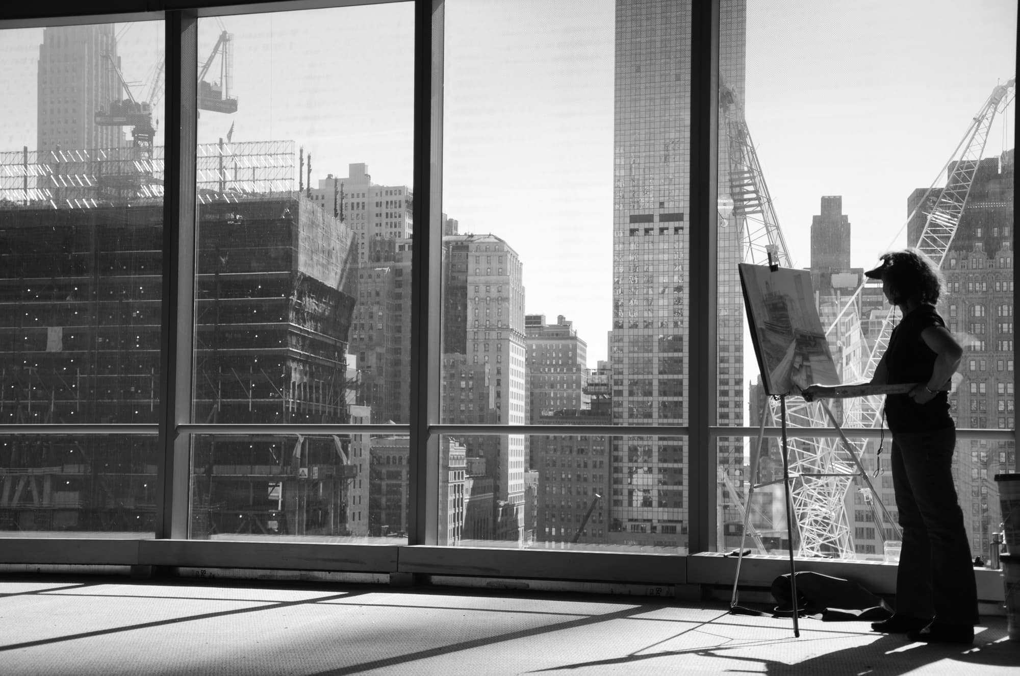 Diana Horowitz, 4WTC and Reflecting Pools, 2001