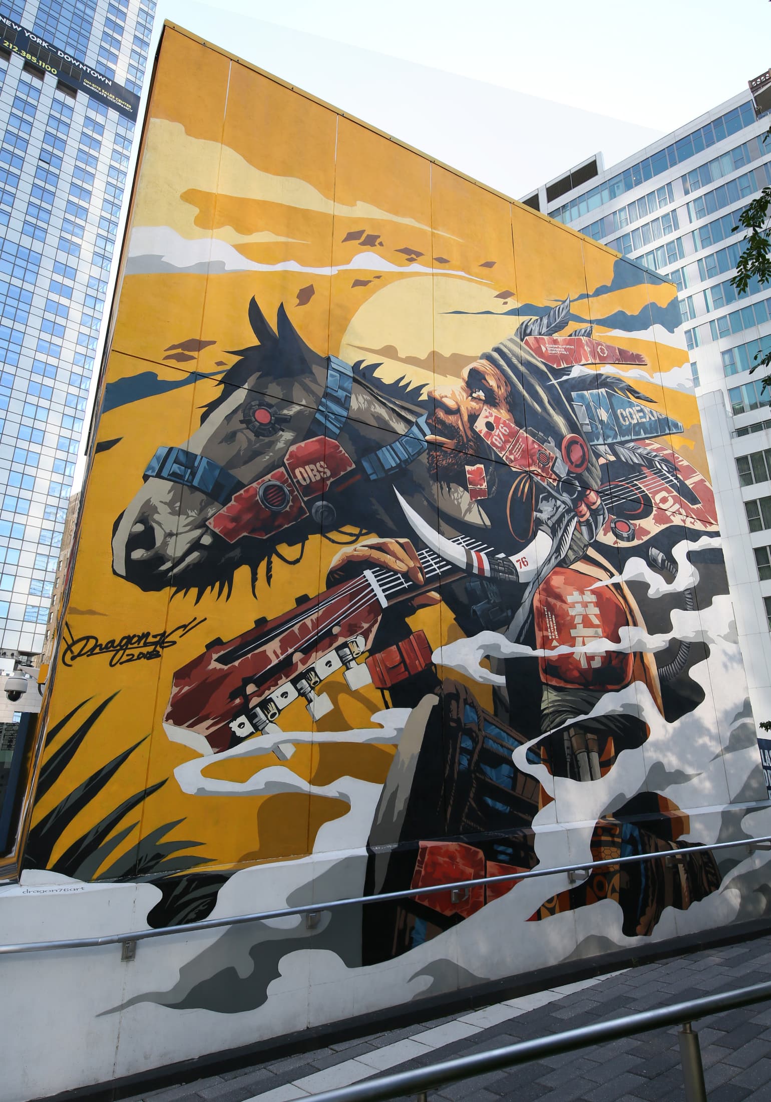 Dragon76, Liberty Park Mural, 2018