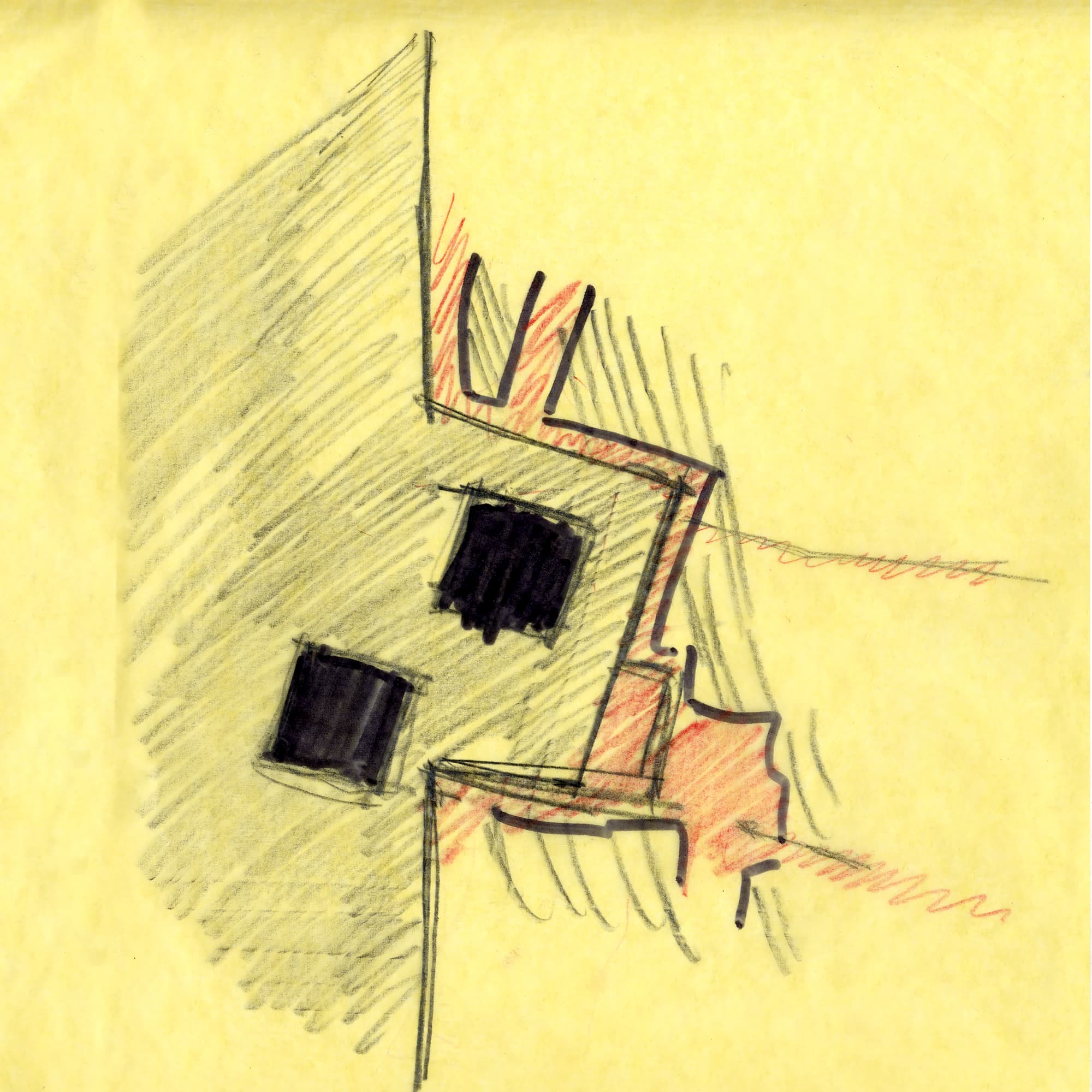 Michael Arad, Reflecting Absence sketch, 2003